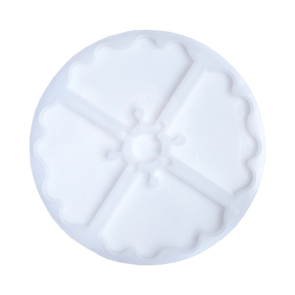 MOLDE DE SILICÓN PORTAVASOS JUEGO DE GEODAS