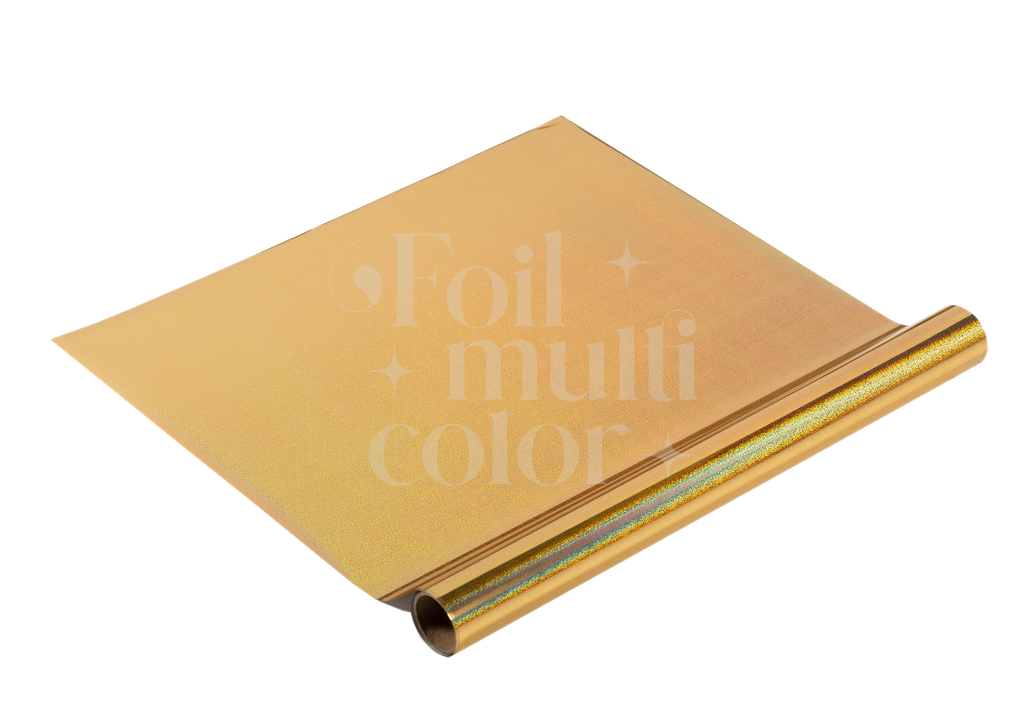 FOIL TEXTIL DORADO ESCARCHADO