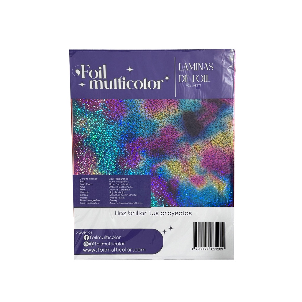 Laminas de foil 20 Colores